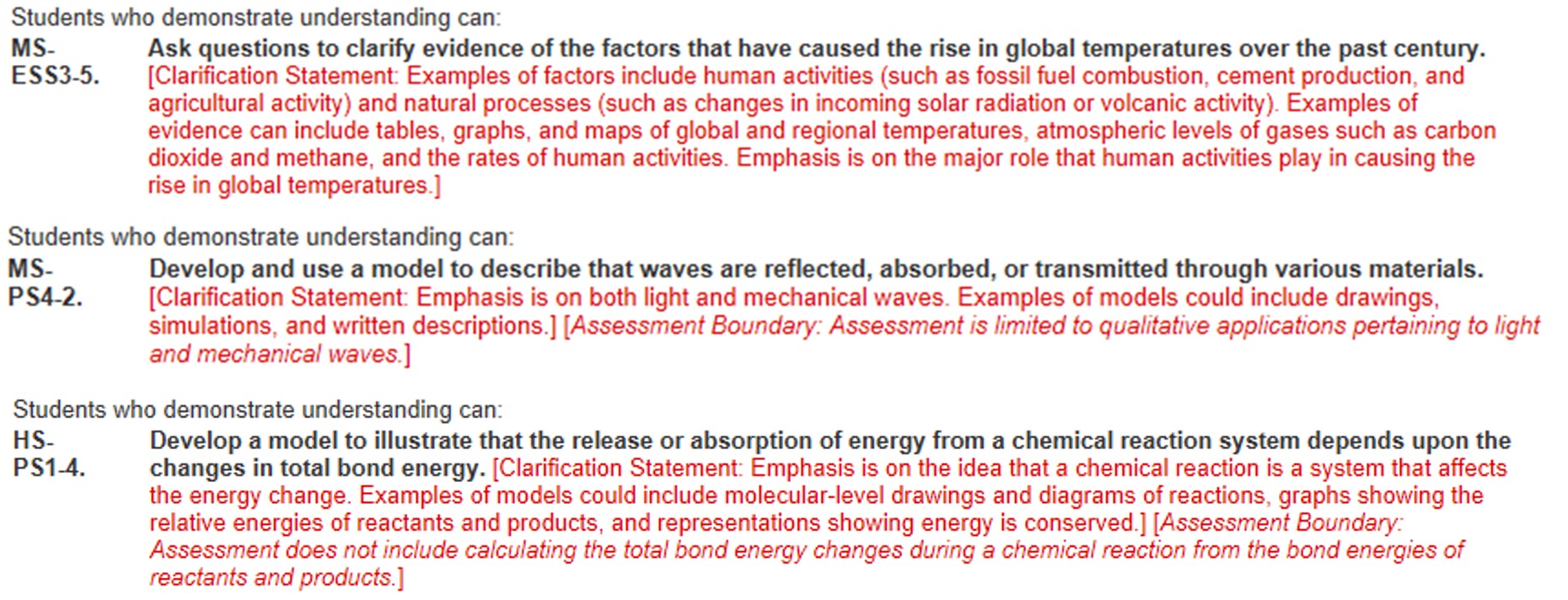 Greenhouse Effect Standards