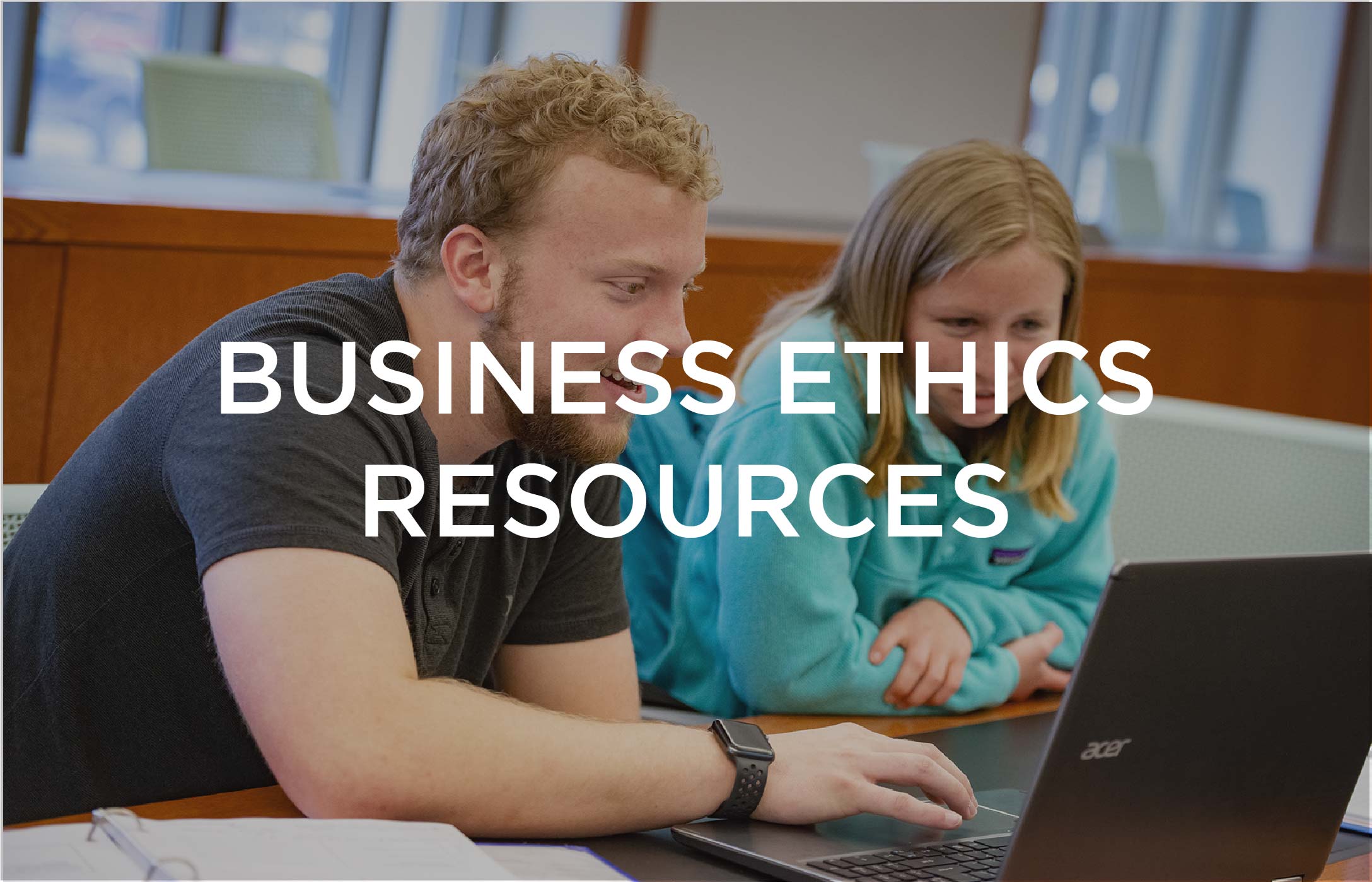 business ethics resources menu tile