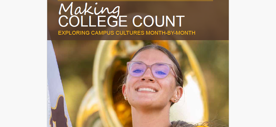 Image of a marching band member holding a tuba