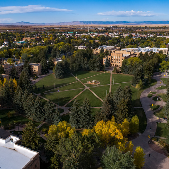Aerial of UW, directing to the Fee Schedule page