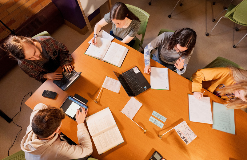 Students Studying
