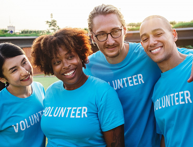 a group of family and consumer sciences volunteers for internships and research