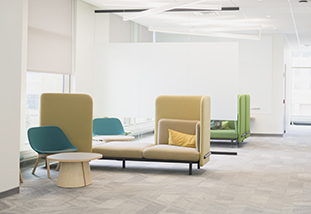 a curated room designed by an interior design student in family and consumer sciences