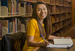 undergraduate student studying family and consumer sciences