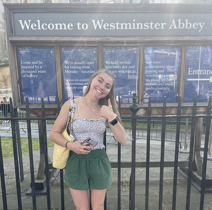 Abbie at the abbey