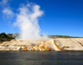 Old Faithful erupts. The Geology FIG at the University of Wyoming offers a trip to Yellowstone in August.