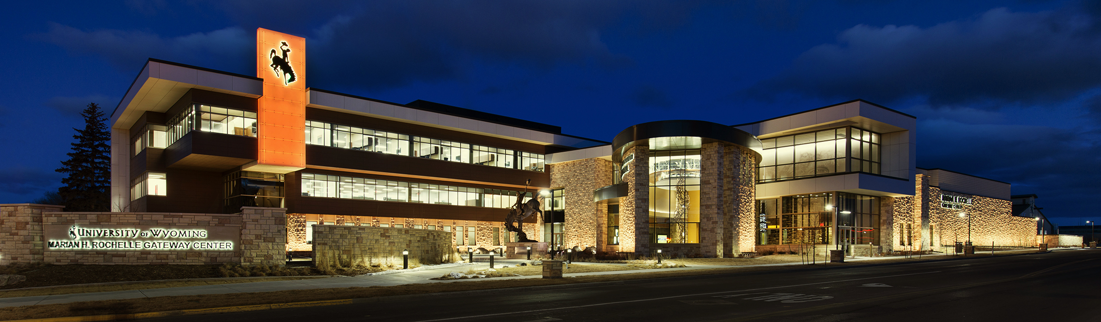 Image of Gateway Center at night