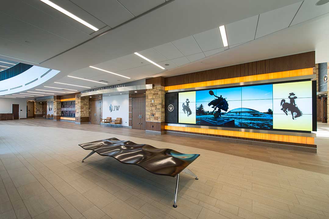 Image of video wall in Gateway Center