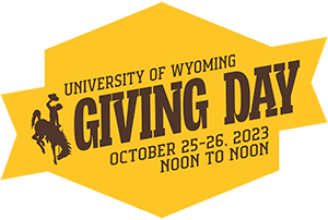 Giving Day logo in gold