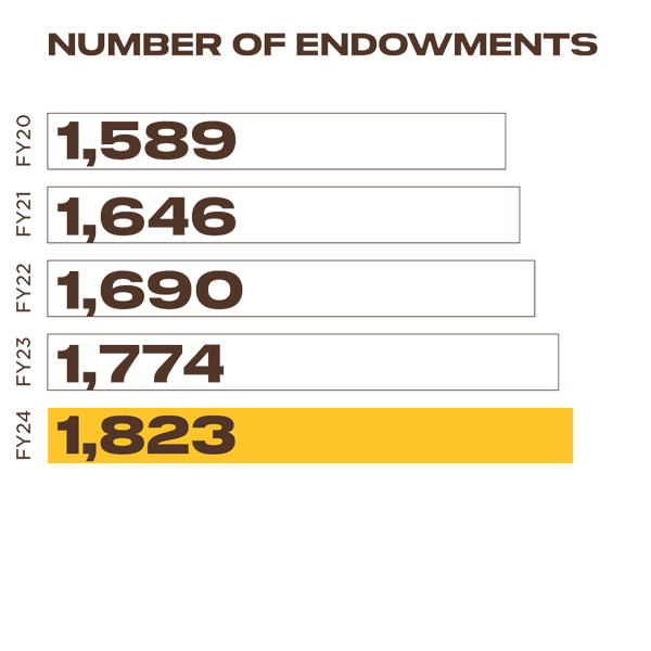 Number of Endowments