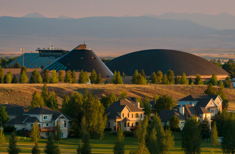 view of American Heritage Center and Arena Auditorium