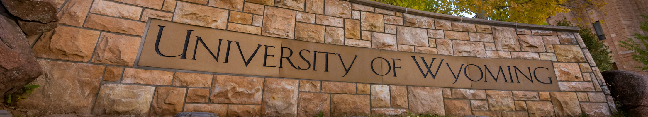 University of Wyoming sign on campus