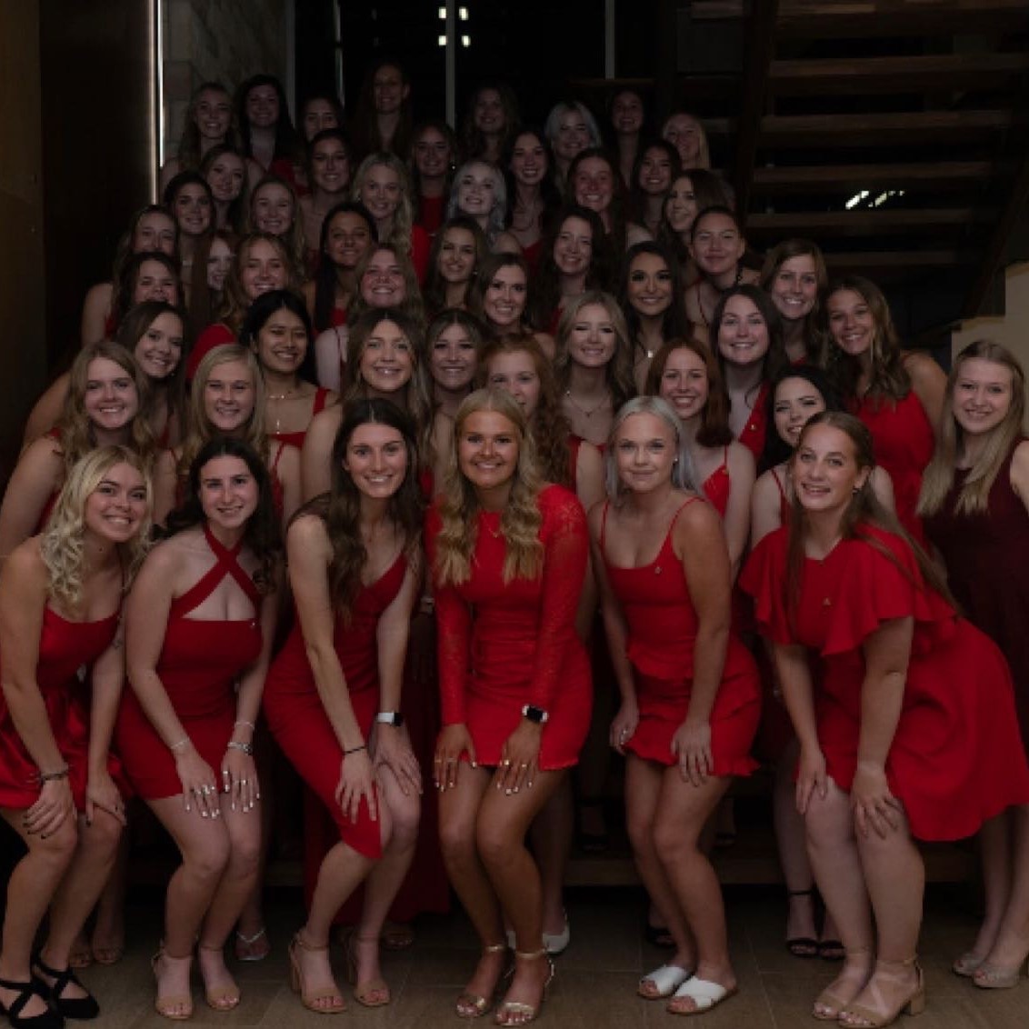 Sisters of Alpha Phi at inaugural Red Dress Gala