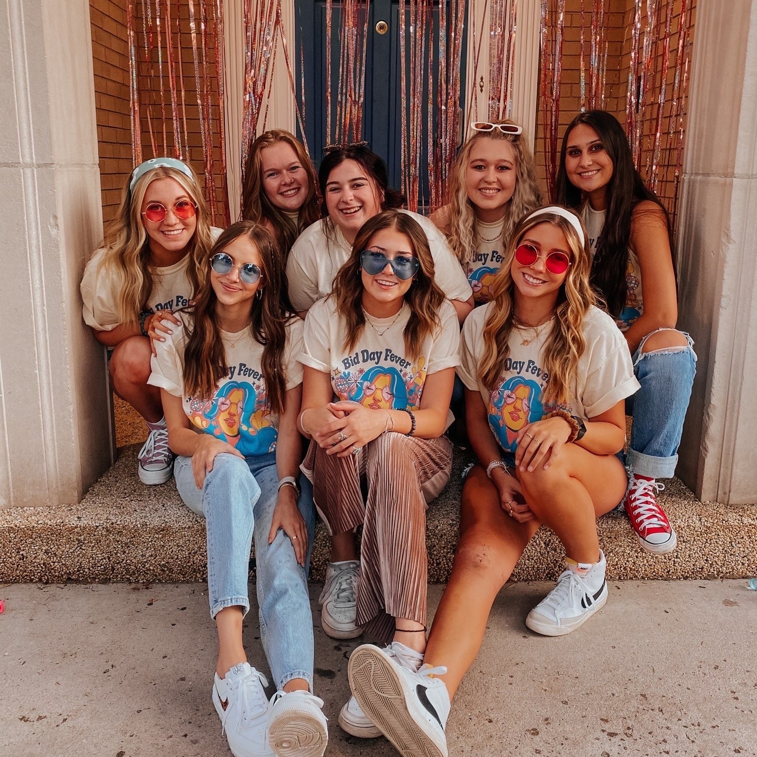 Kappa Kappa Gamma women on bid day