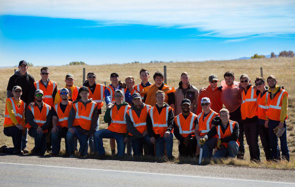 Road cleanup photo