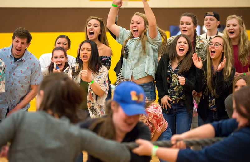 UW students participate in fraternity and sorority events during Greek Week at the University of Wyoming