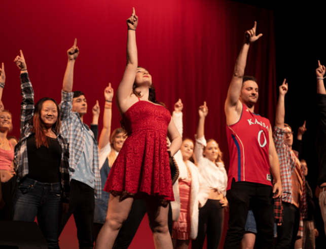 Students dancing at Greek Week