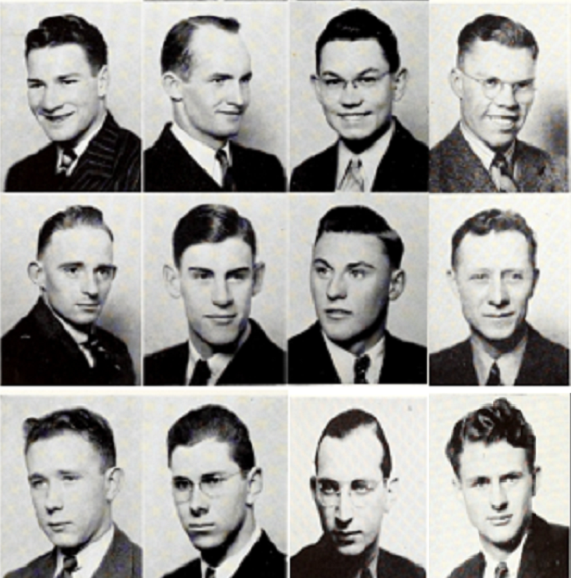 12 men's head shot all in suits and ties