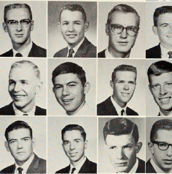 Head shots of fraternity men