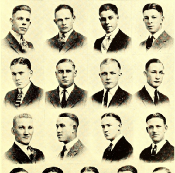 Composite of the men of Kappa Sigma in suits