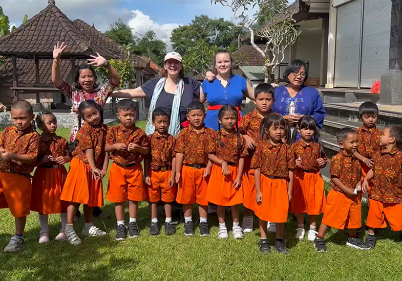 Preschool Visit to Pak  Made's Compound