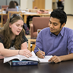 students study together