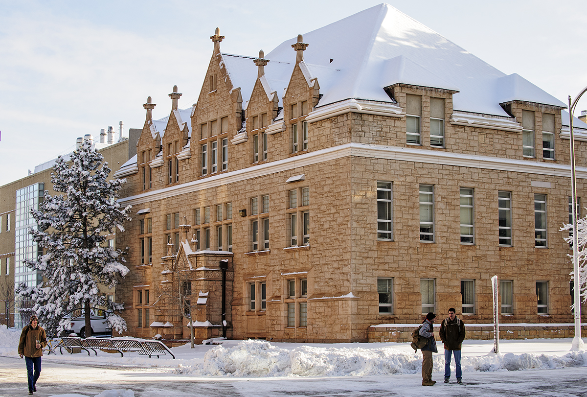 Geology building in January