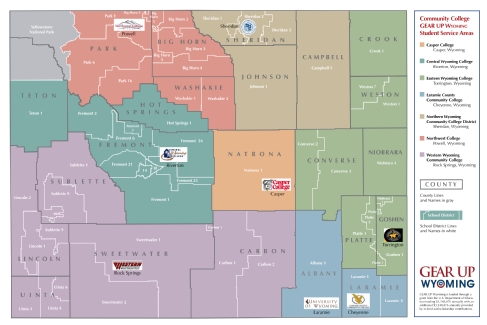 Community Colleges and School Districts Map