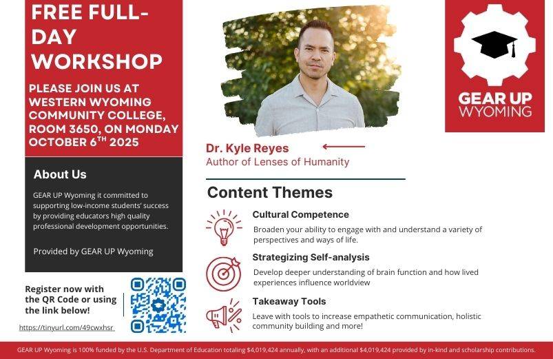 Flyer promotion Dr. Reyes' professional development workshop