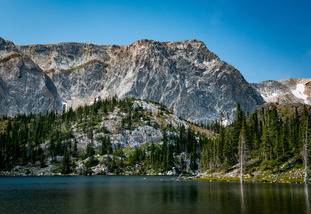 Image of Mirror Lake near Laramie, WY
