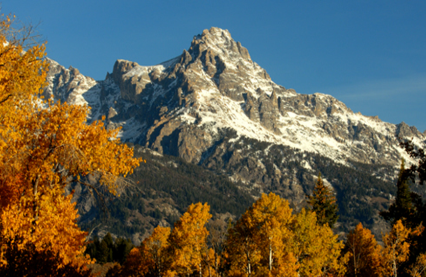 mountains in the fall