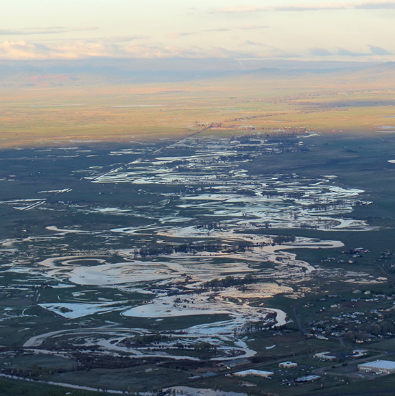 Laramie River Flooded