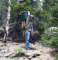 James St. Clair, a UW doctoral student, studies mountain watersheds
