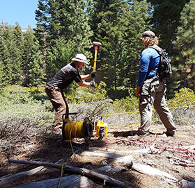 UW students in the field