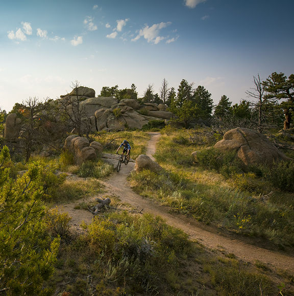 Mountain biking at vedauwoo.