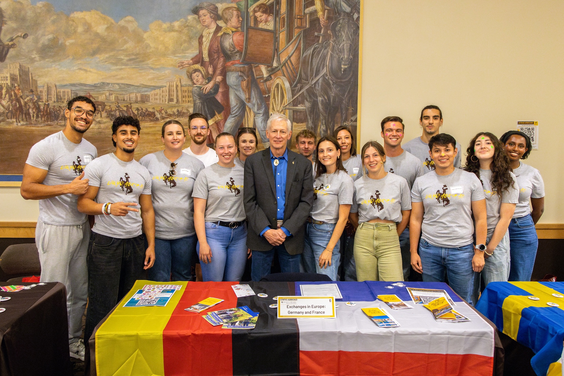 Ed Seidel with students from Belgium