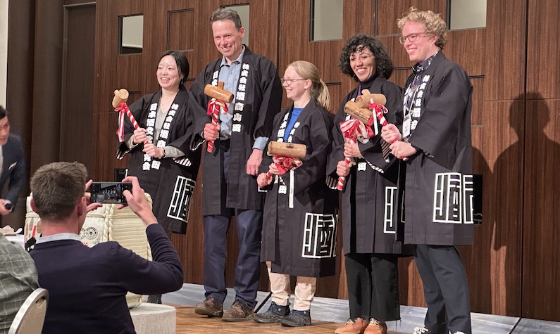 Mallet ceremony at Hiroshima conference dinner