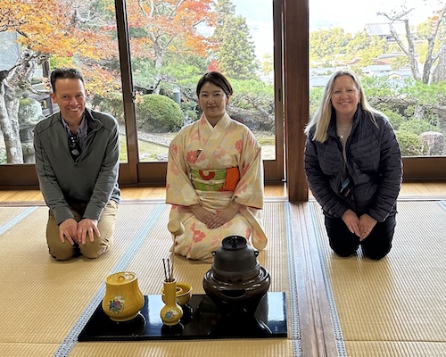 tea ceremony in Miyajima