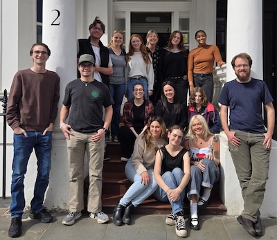 Janel Seeley with her students in London