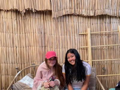 Lily and a friend together