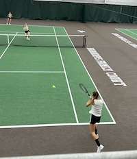 UW tennis star and Fall 2024 IEP student Anastasiia Kochelaevskaia
