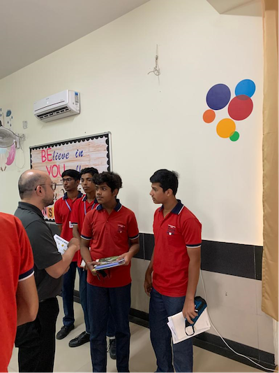 Daing with student from India