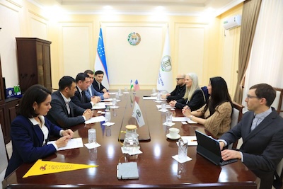 Daing, Isa, and Nick meeting with people at embassy