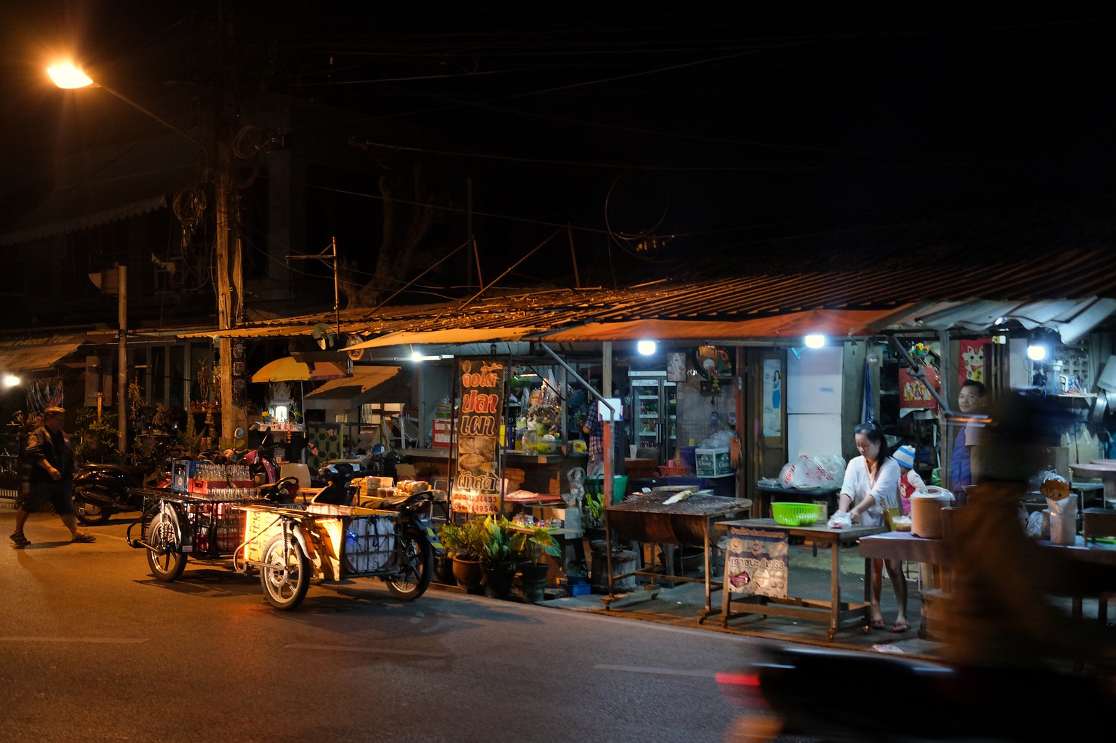Chiang Mai, Thailand street at night