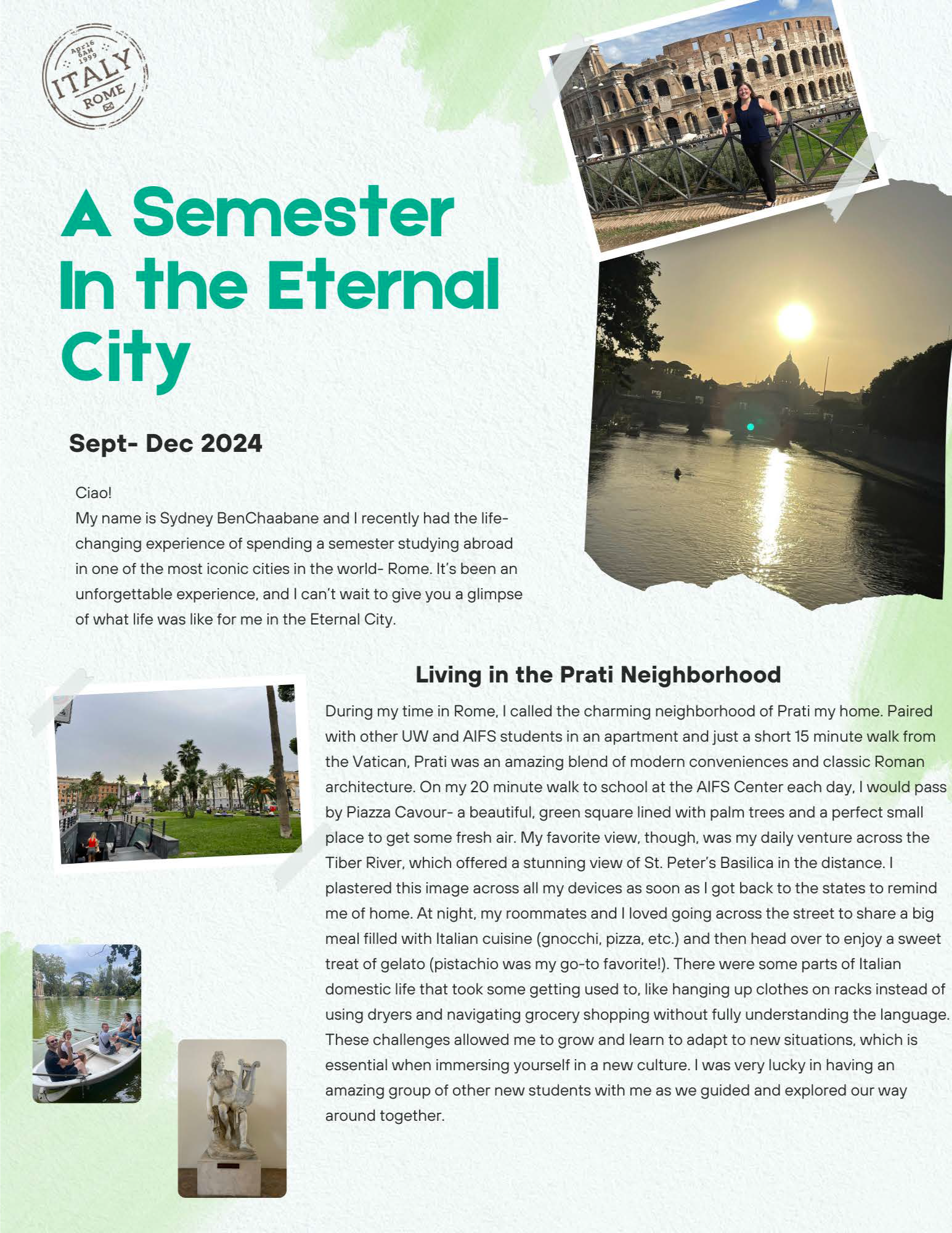 Rome Semester Abroad page 1 