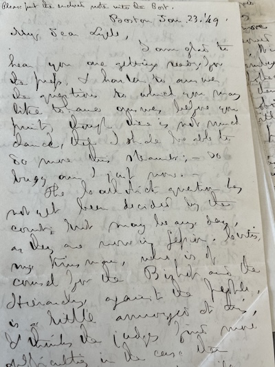 George Ticknor letters