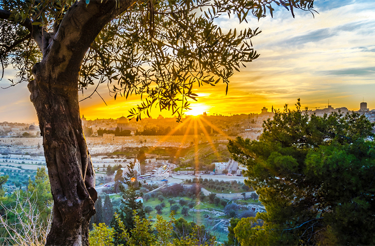 Jerusalem at sunset