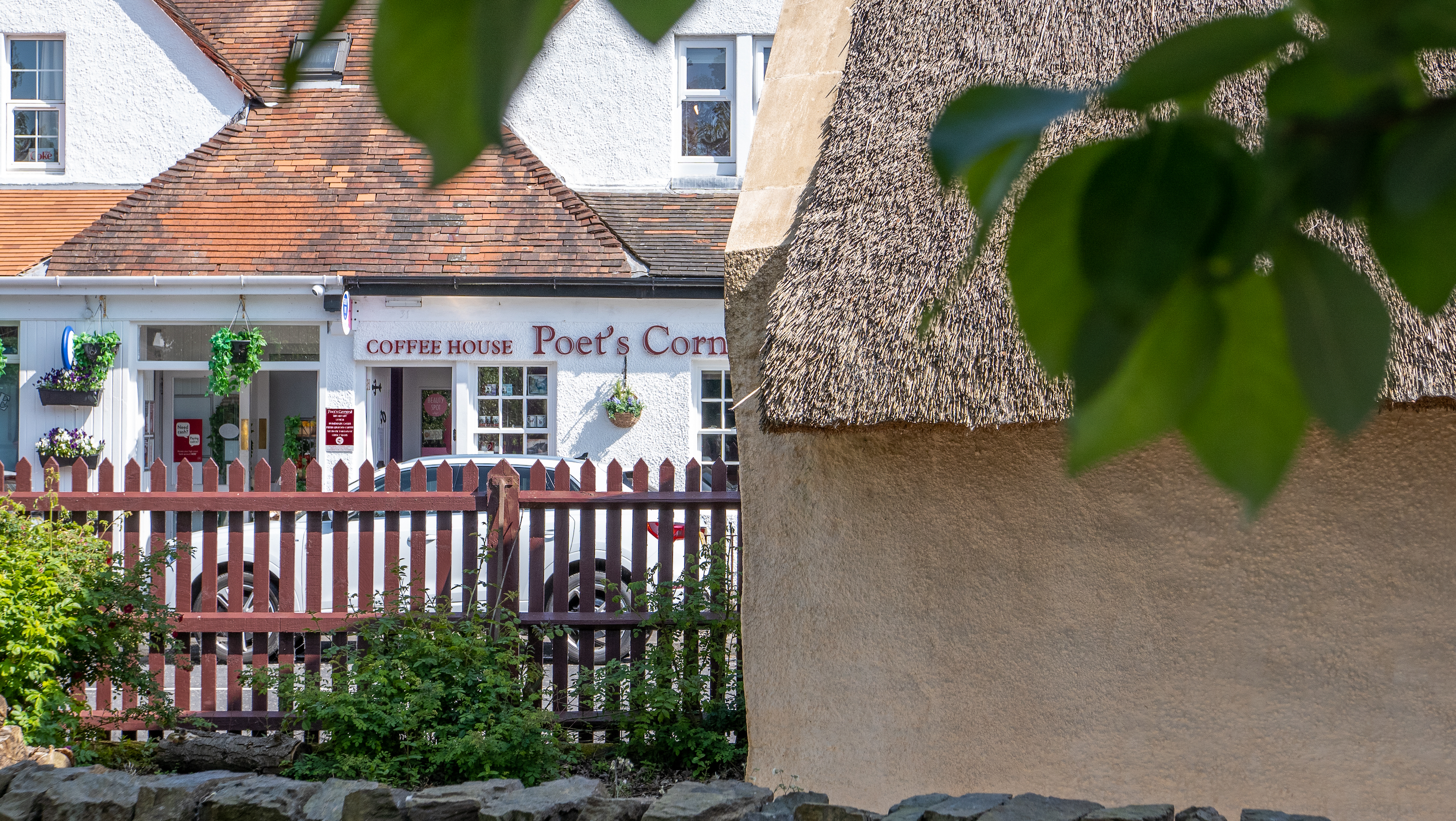 Robert Burns' house and Poet's Corner coffee shop