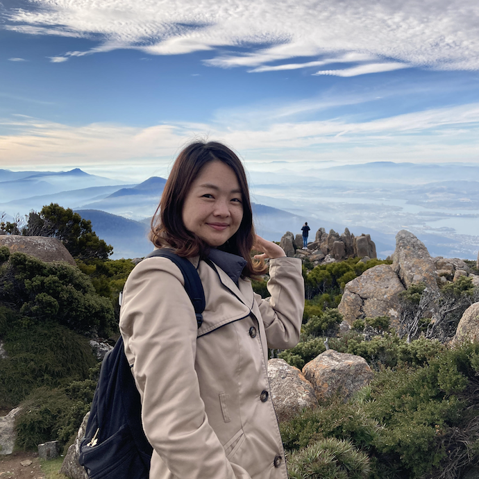 Yuki Ayukawa on a mountain