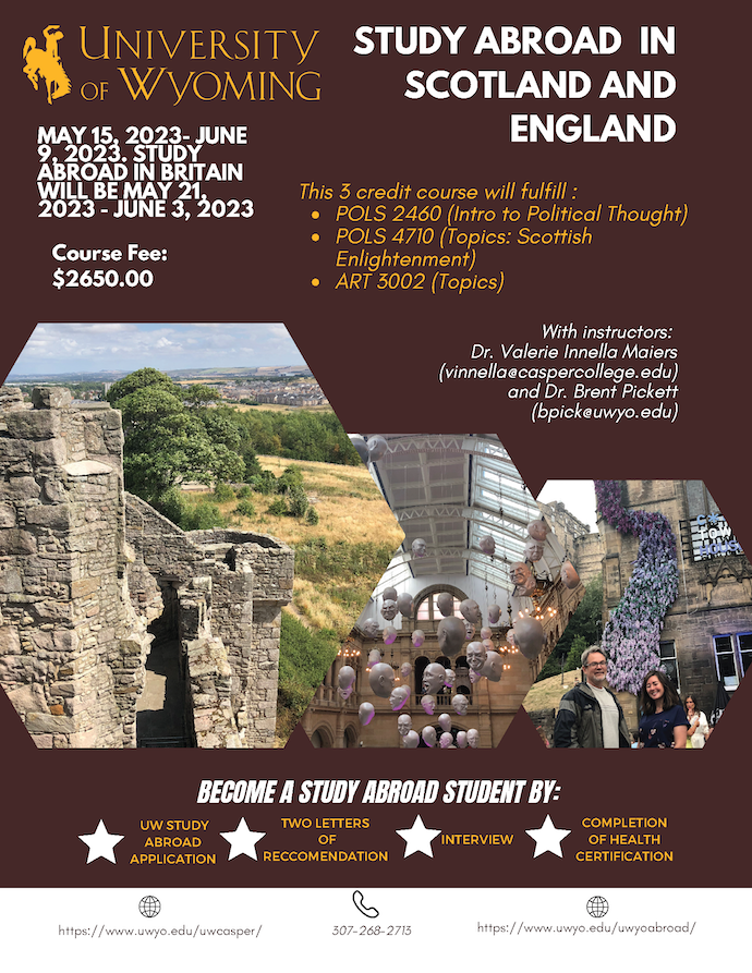 UW in Scotland 2023 student flyer